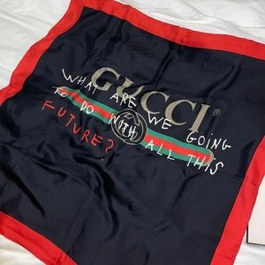 Gucci what are we going to do with all this future silk scarf